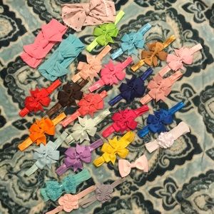 Baby bow lot